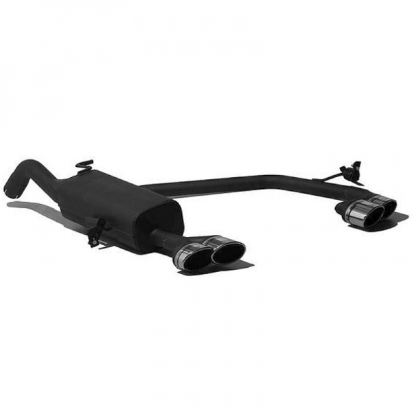 Image of Ulter Sport Uitlaat Demper Dual Tip Zwart Staal Peugeot RCZ