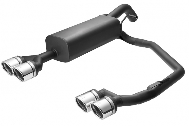 Image of Ulter Sport Uitlaat Demper Dual Tip Zwart Staal Peugeot RCZ