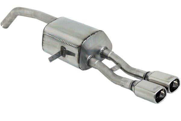 Image of Ulter Sport Uitlaat Demper Dual Tip Roestvrij Staal Renault Mégane