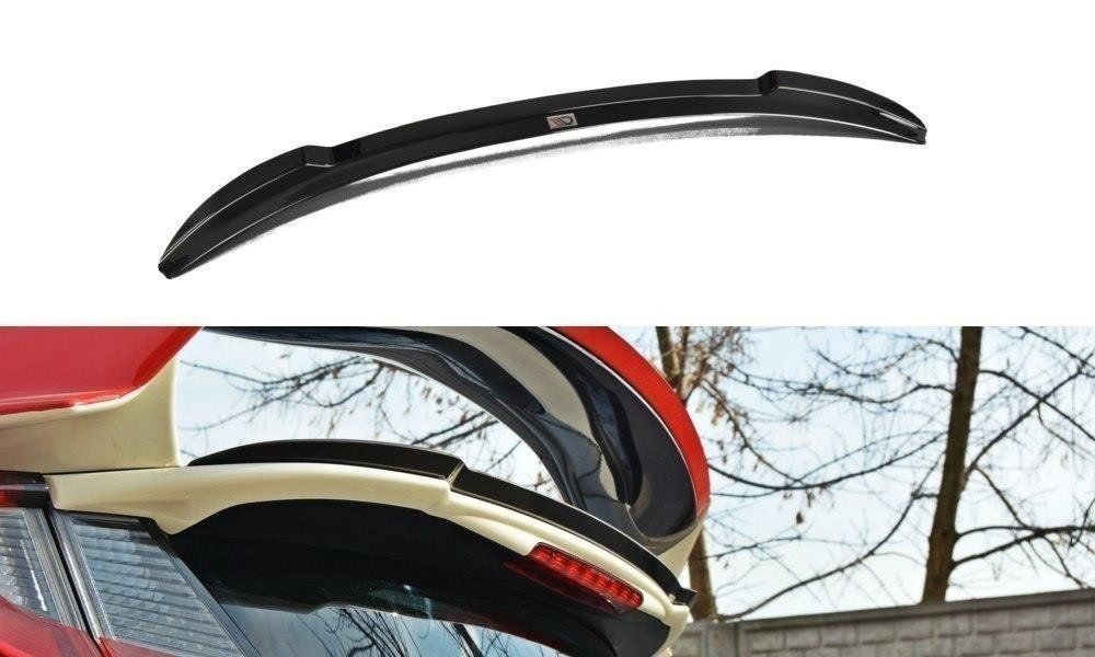 Image of Maxton Achter Spoiler Verlengstuk N2 Glanzend Zwart ABS Plastic Honda Civic