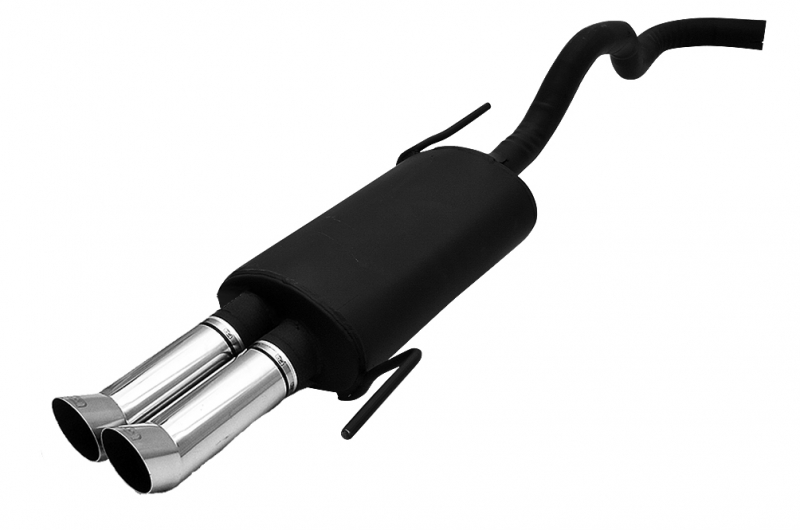Image of Ulter Sport Uitlaat Demper Dual Tip Zwart Staal Seat Ibiza
