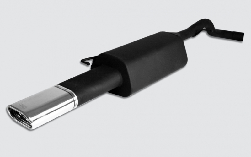 Image of Ulter Sport Uitlaat Demper Dual Tip Zwart Staal Skoda Octavia