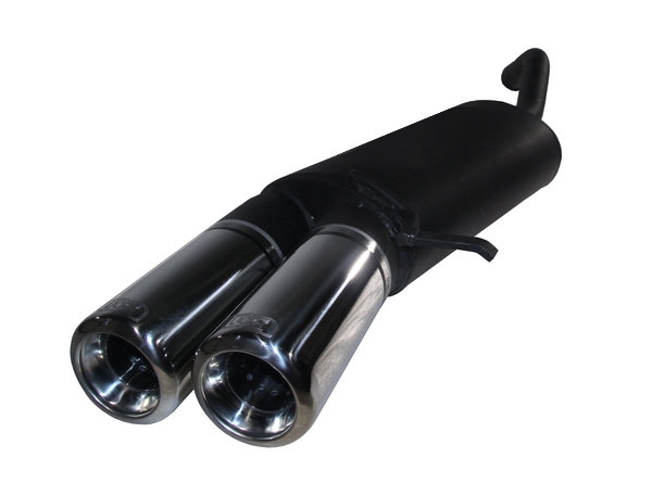 Image of Ulter Sport Uitlaat Demper Dual Tip Zwart Staal Skoda Felicia