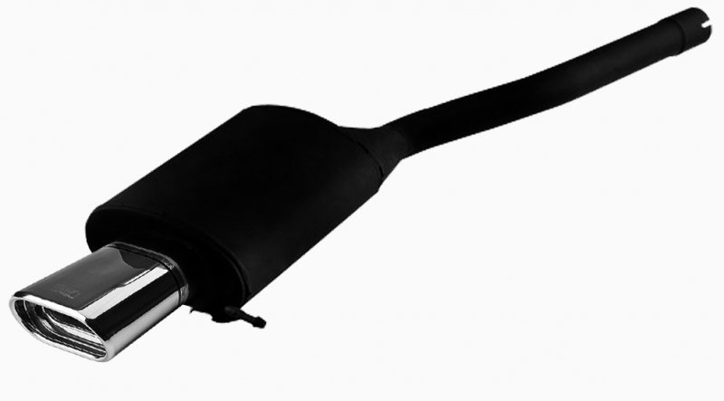 Image of Ulter Sport Uitlaat Demper Zwart Staal Skoda Octavia