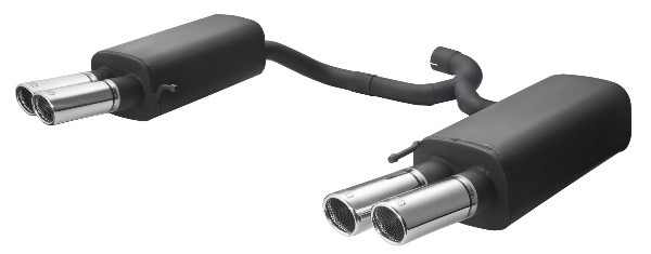 Image of Ulter Sport Uitlaat Demper Dual Tip Zwart Staal Skoda Superb