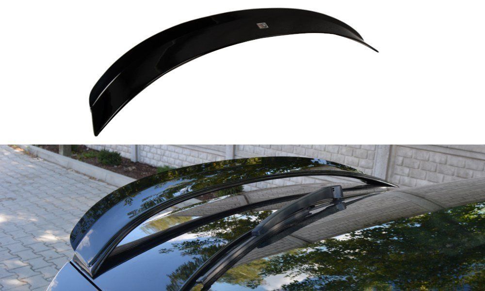 Image of Maxton Achter Spoiler Verlengstuk Glanzend Zwart ABS Plastic Skoda Octavia
