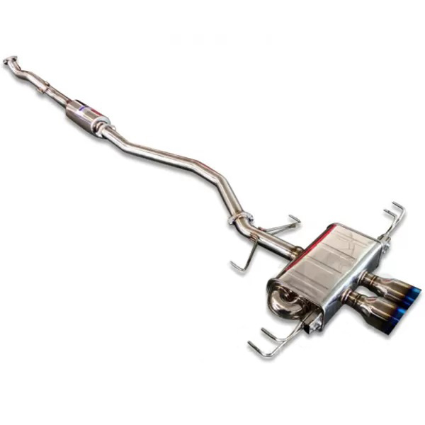 Image of Invidia Cat-back Uitlaatsysteem Burnt Titanium Tip 63.5mm Roestvrij Staal Honda Civic