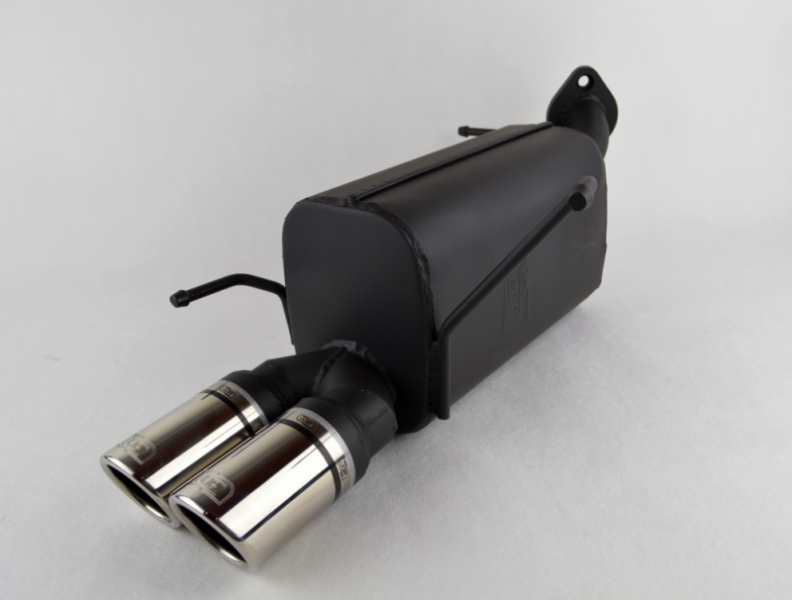 Image of Ulter Sport Uitlaat Demper Dual Tip Zwart Staal Suzuki Swift