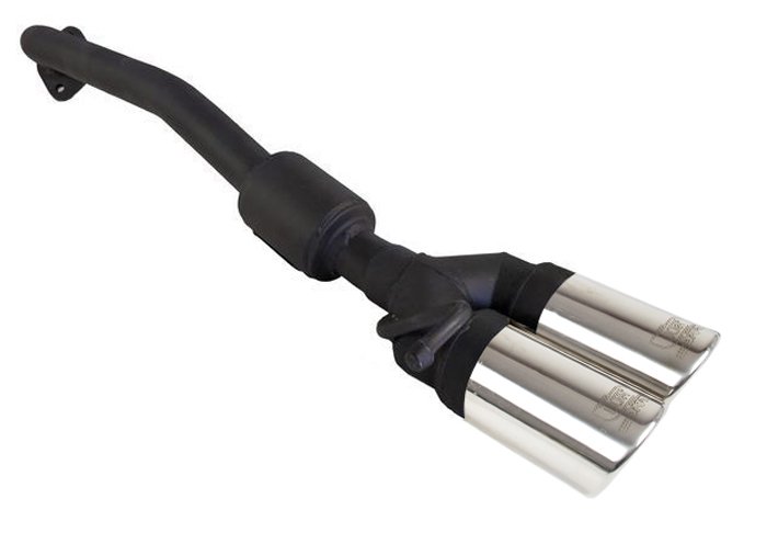 Image of Ulter Sport Uitlaat Demper Dual Tip Zwart Staal Suzuki Swift