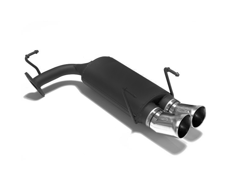 Image of Ulter Sport Uitlaat Demper DTM Dual Tip Zwart Staal Toyota Corolla
