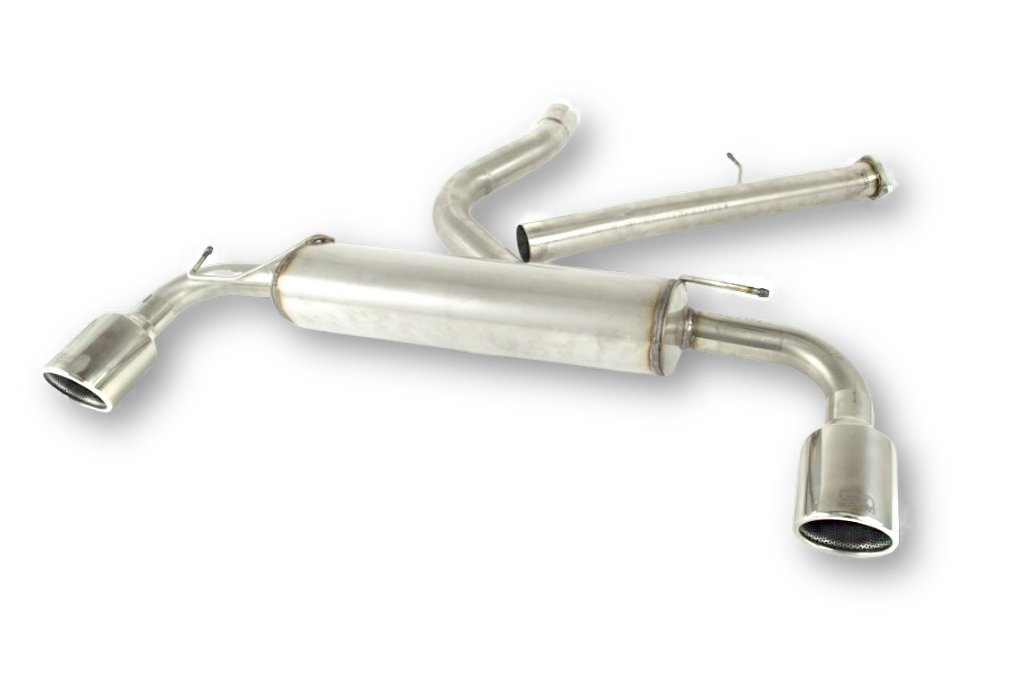 Image of Ulter Sport Uitlaat Demper RS Dual Tip Roestvrij Staal Toyota Yaris