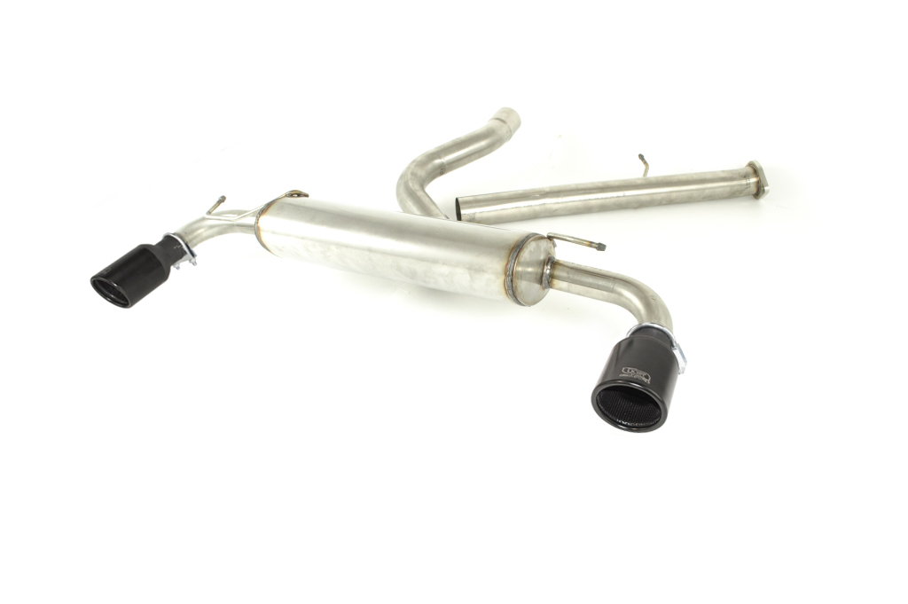 Image of Ulter Sport Uitlaat Demper RS Dual Tip Roestvrij Staal Toyota Yaris