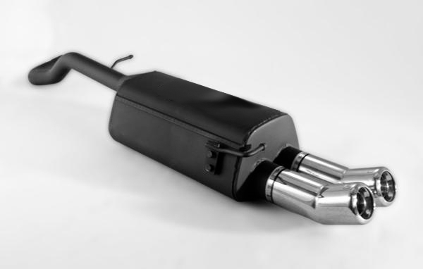 Ulter Sport Uitlaat Demper Dual Tip Zwart Staal Volkswagen Golf