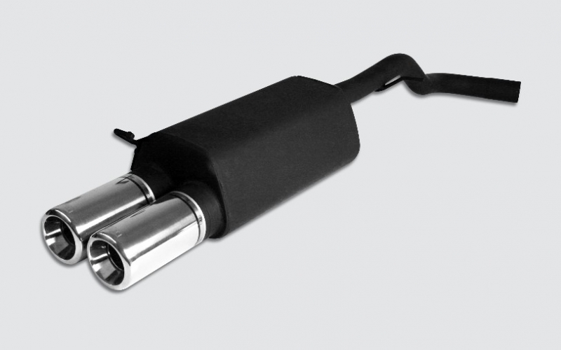 Image of Ulter Sport Uitlaat Demper Zwart Staal Volkswagen Golf