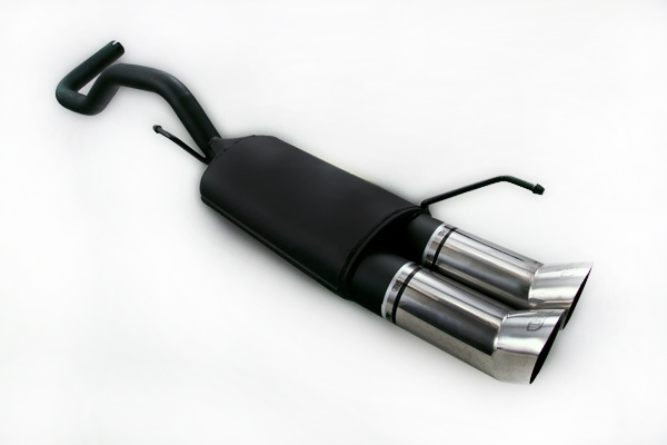 Image of Ulter Sport Uitlaat Demper DTM Dual Tip Zwart Staal Volkswagen Polo
