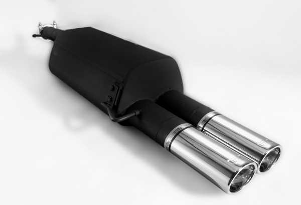 Image of Ulter Sport Uitlaat Demper Dual Tip Zwart Staal Volkswagen Passat
