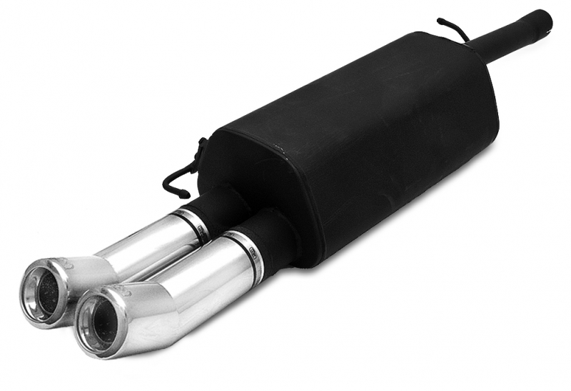 Image of Ulter Sport Uitlaat Demper Dual Tip Zwart Staal Volkswagen Passat