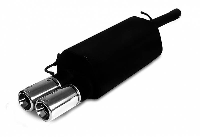 Image of Ulter Sport Uitlaat Demper Dual Tip Zwart Staal Volkswagen Passat