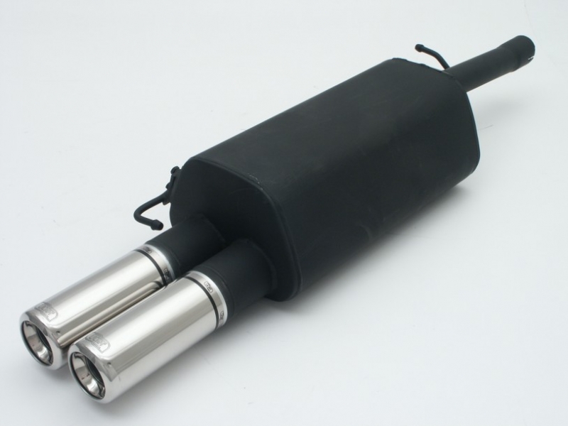 Image of Ulter Sport Uitlaat Demper Dual Tip Zwart Staal Volkswagen Passat