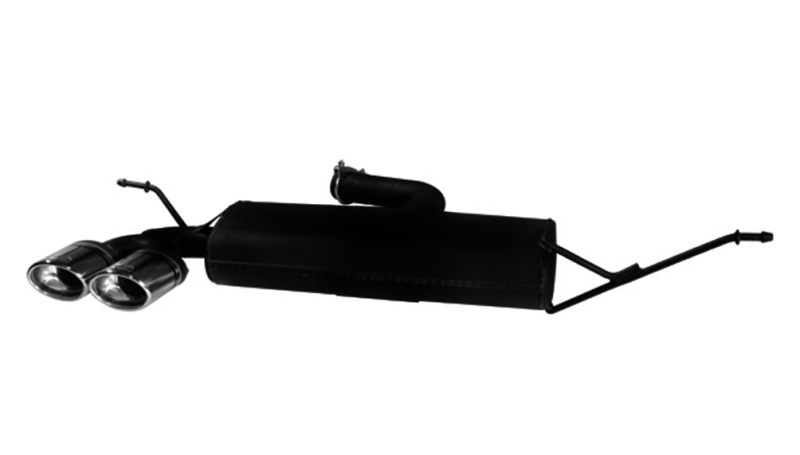 Image of Ulter Sport Uitlaat Demper Dual Tip Zwart Staal Volkswagen Golf