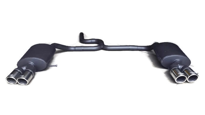 Image of Ulter Sport Uitlaat Demper RS Dual Tip Zwart Staal Volkswagen Golf