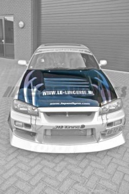 Image of AeroworkS Motorkap NS-M Style Carbon Nissan Skyline