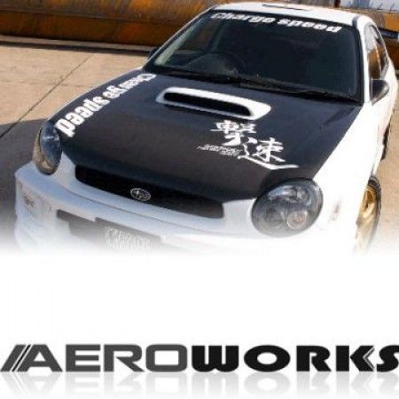 Image of AeroworkS Motorkap OEM Style Carbon Subaru Impreza