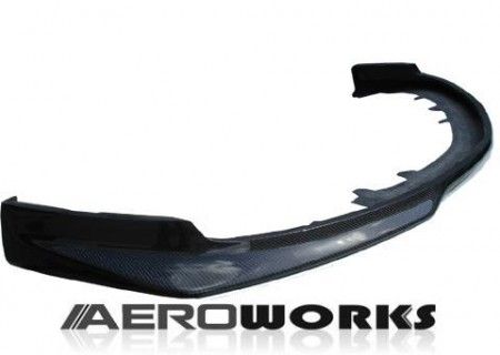 Image of AeroworkS Voor Bumper Lip Carbon Mitsubishi Lancer Evolution