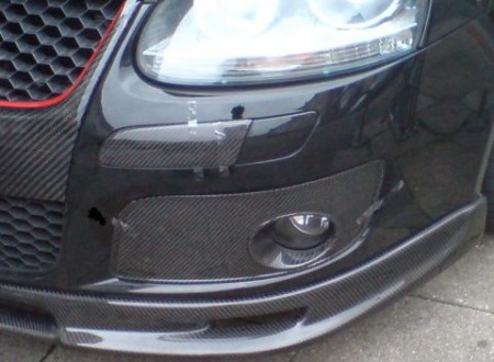 Image of AeroworkS Voor Mistlampen Covers Carbon Volkswagen Golf