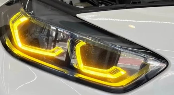 Image of SK-Import Voor Dagrijverlichting LED Geel BMW 1 Serie