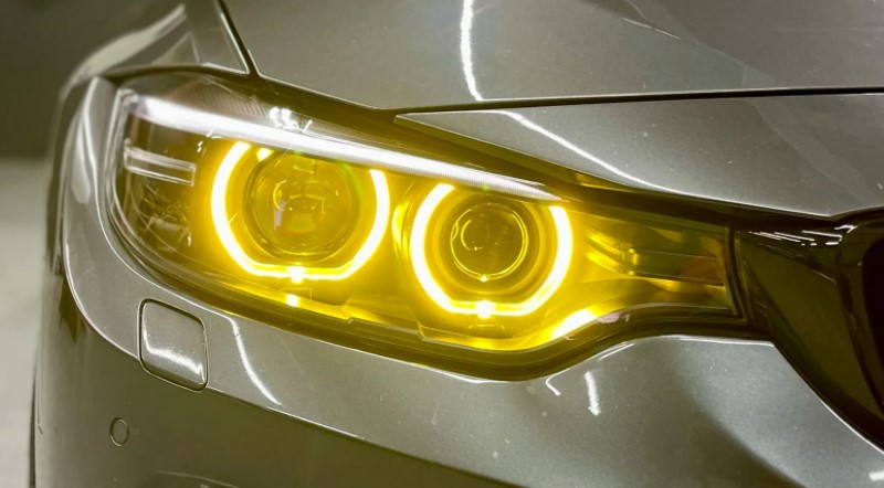 Image of SK-Import Voor Dagrijverlichting LED Geel BMW 3-serie,4-serie Pre LCI
