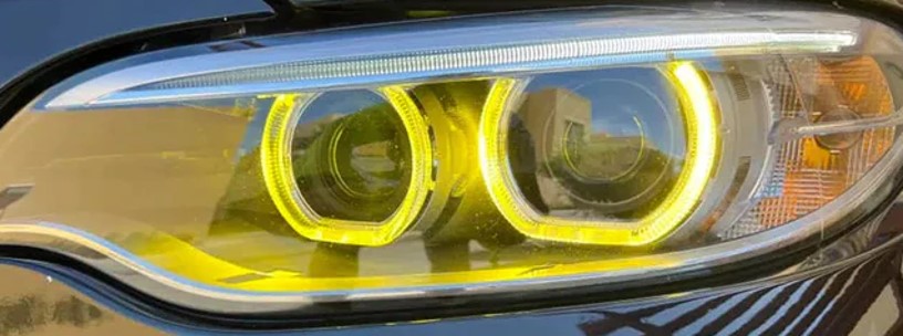 Image of SK-Import Voor Dagrijverlichting LED Geel BMW 2-serie Pre LCI