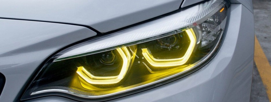 Image of SK-Import Voor Dagrijverlichting LED Geel BMW 2-serie LCI