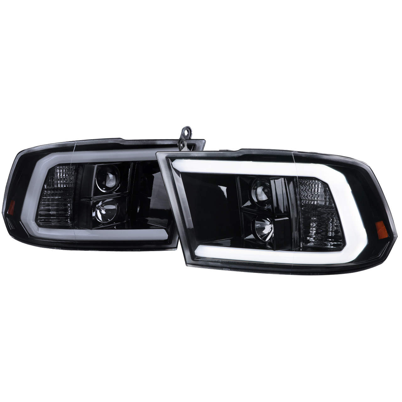 Image of SK-Import Koplampen Black Housing Smoke Glas Dodge Ram