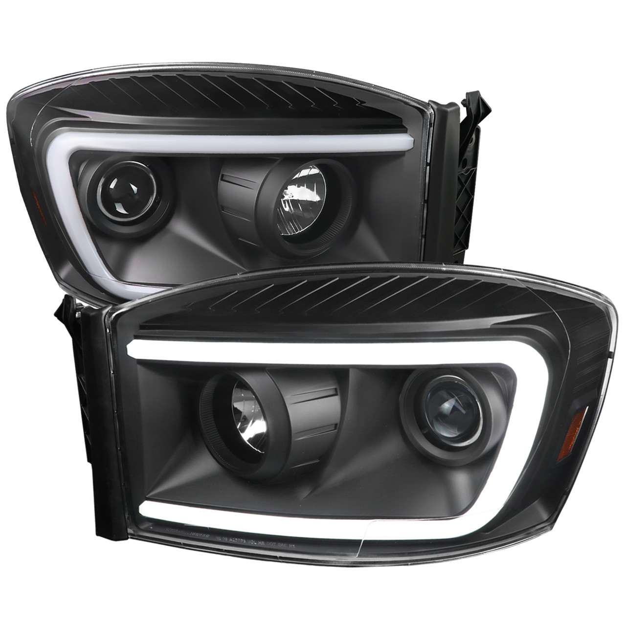 Image of SK-Import Koplampen Black Housing Heldere Lens Dodge Ram
