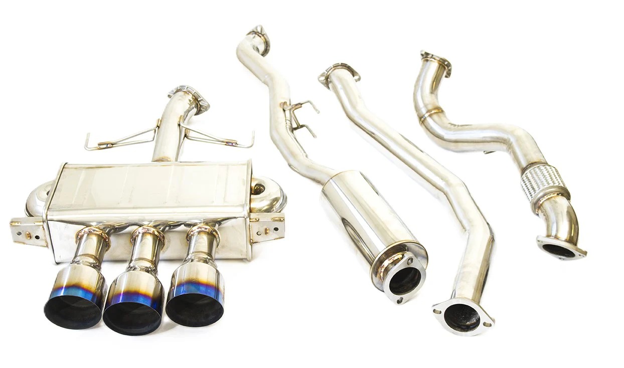 Invidia Cat-back Uitlaatsysteem Q300 Titanium Tip 76mm Roestvrij Staal Honda Civic