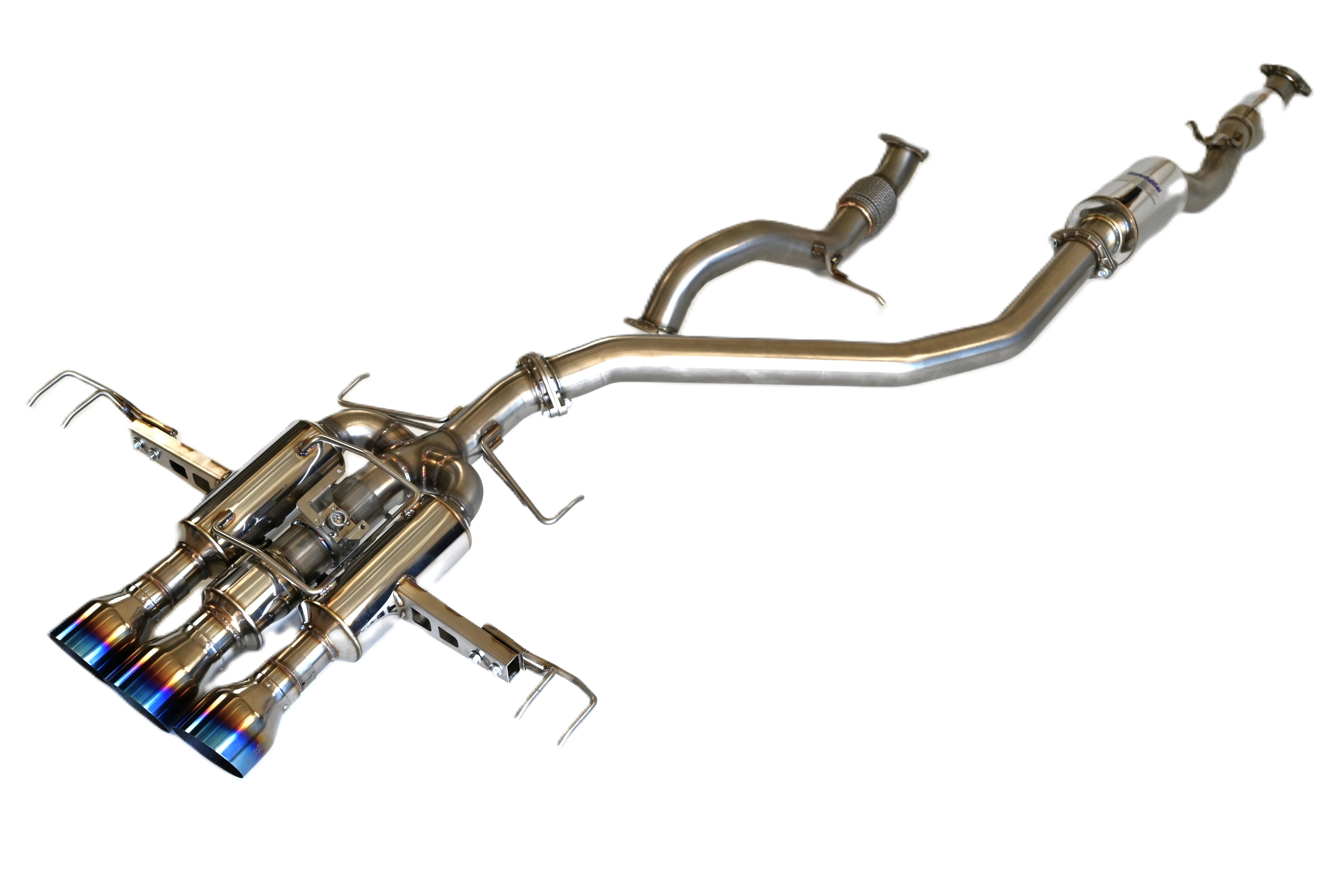 Image of Invidia Cat-back Uitlaatsysteem R400 Titanium Enkelwandig Uitlaat Tip Cover 76mm Roestvrij Staal Honda Civic