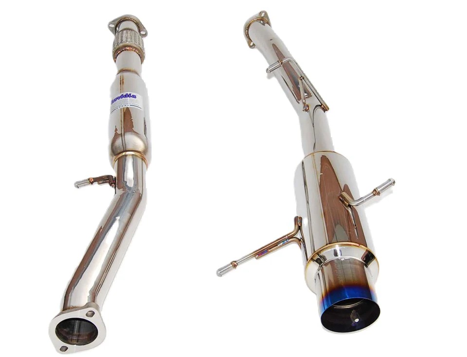 Image of Invidia Cat-back Uitlaatsysteem N1 Titanium Enkelwandig Uitlaat Tip Cover 76mm Roestvrij Staal Subaru Impreza