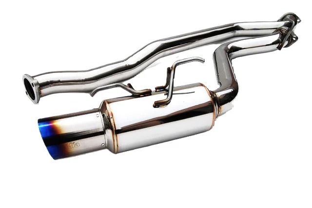 Image of Invidia Cat-back Uitlaatsysteem Racing Titanium Tip 76mm Roestvrij Staal Subaru Impreza