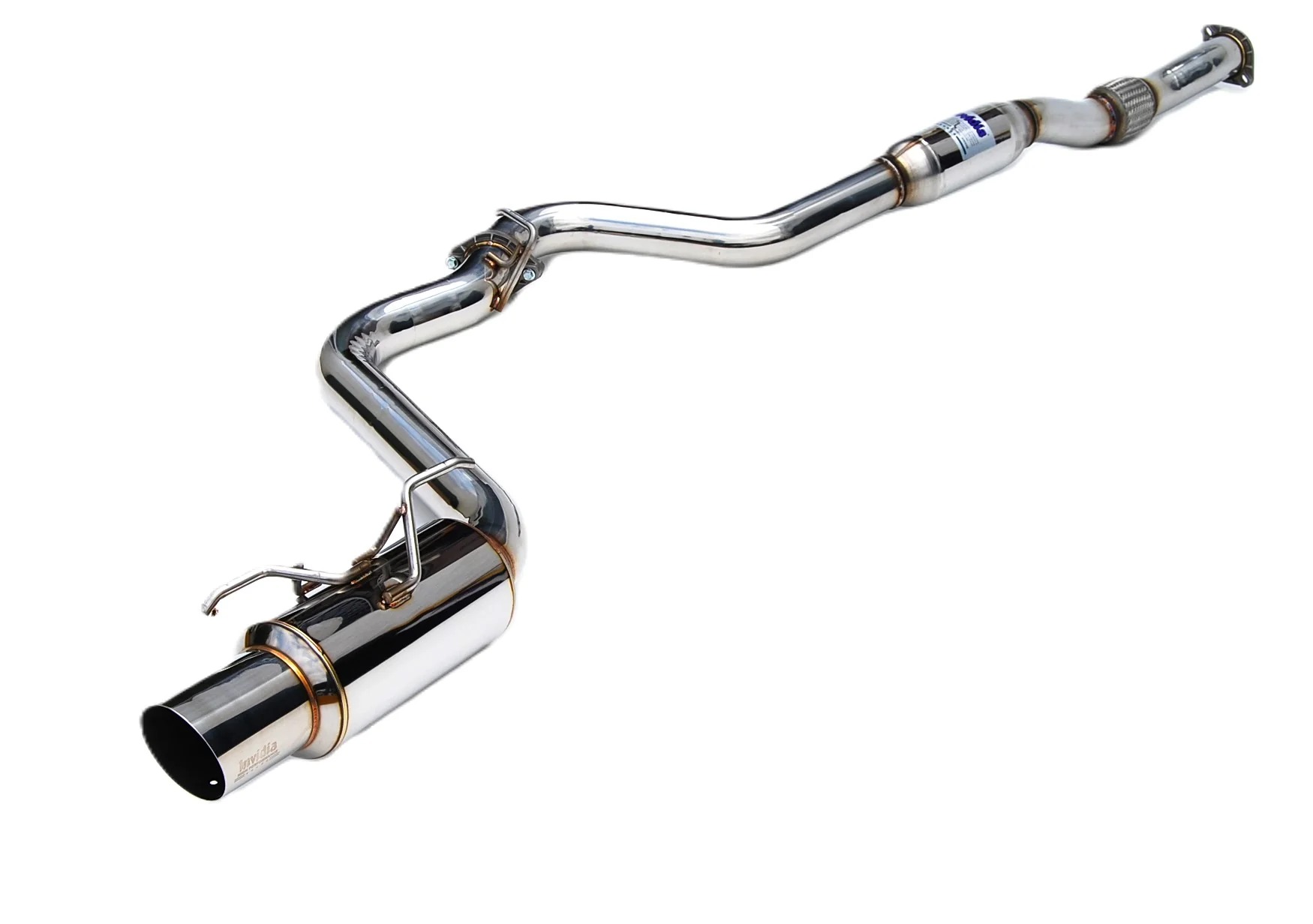 Image of Invidia Cat-back Uitlaatsysteem N1 RVS Tip 76mm Roestvrij Staal Subaru Impreza