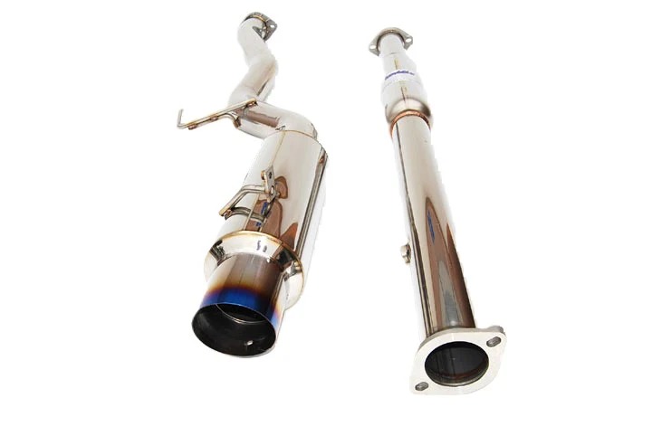 Image of Invidia Cat-back Uitlaatsysteem N1 Titanium Enkelwandig Uitlaat Tip Cover 76mm Roestvrij Staal Mitsubishi Lancer Evolution