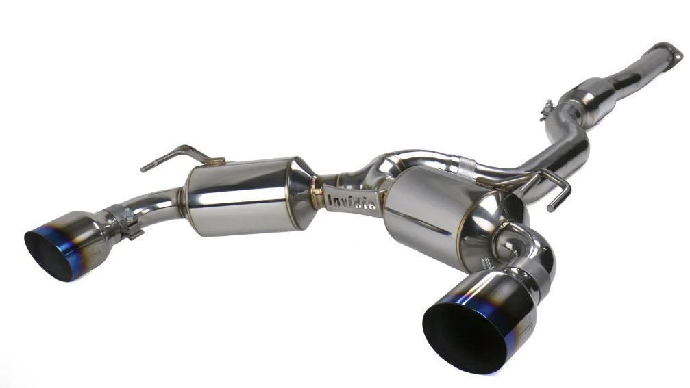 Image of Invidia Cat-back Uitlaatsysteem N1 Titanium Enkelwandig Uitlaat Tip Cover 76mm Roestvrij Staal Mitsubishi Lancer Evolution