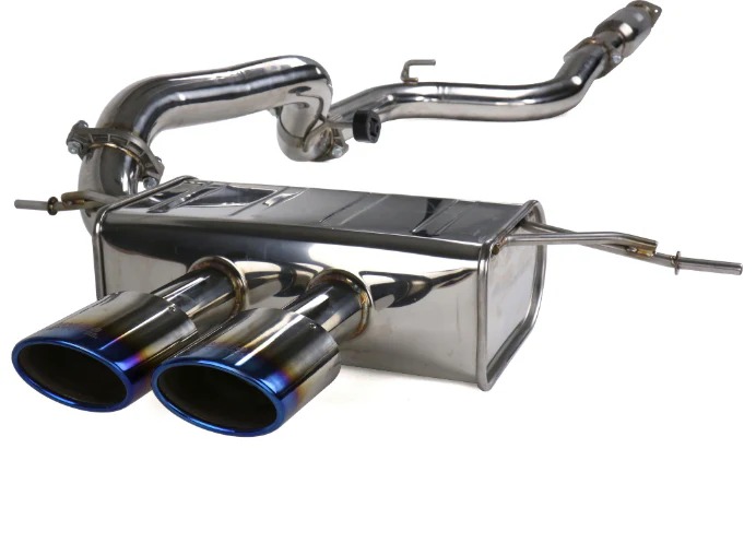 Image of Invidia Cat-back Uitlaatsysteem Q300 Titanium Dubbelwandig Uitlaat Tip Cover 76mm Roestvrij Staal Ford Focus