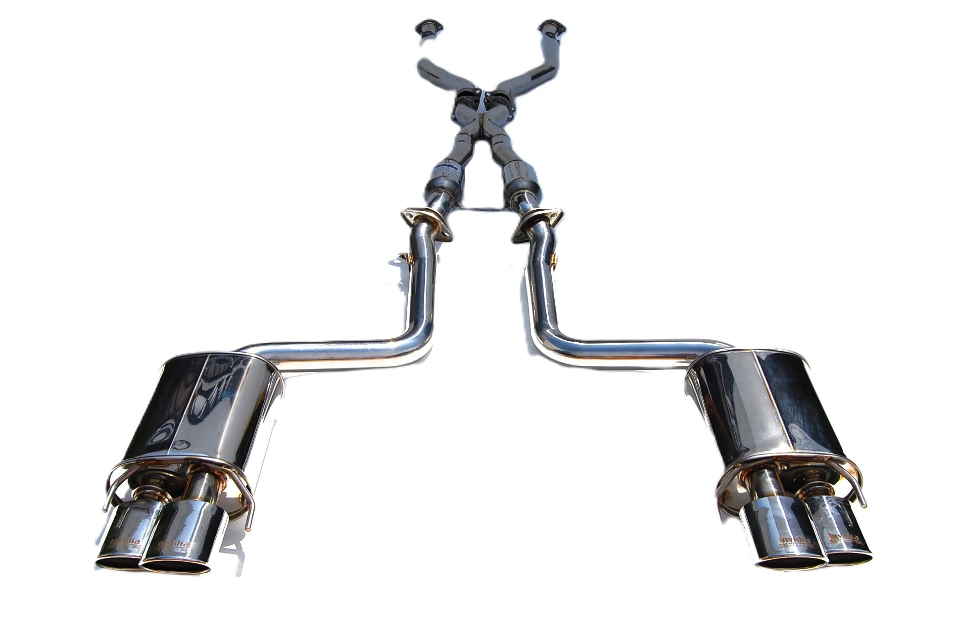 Image of Invidia Cat-back Uitlaatsysteem Q300 Quad RVS Dubbelwandige Uitlaat tip 70mm Roestvrij Staal Lexus RC F