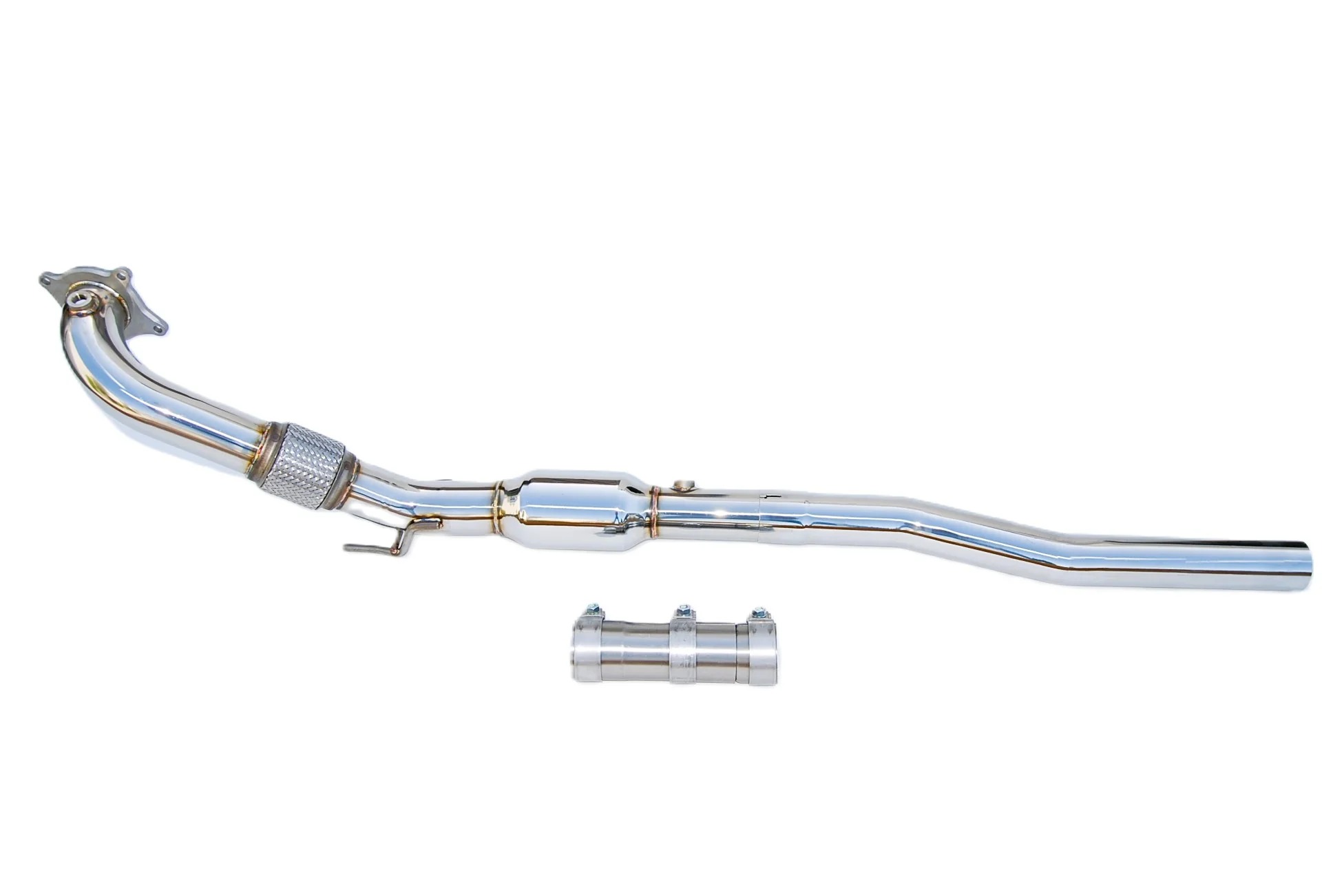Image of Invidia Downpipe Met High Flow Katalysator 76mm Roestvrij Staal Volkswagen Golf