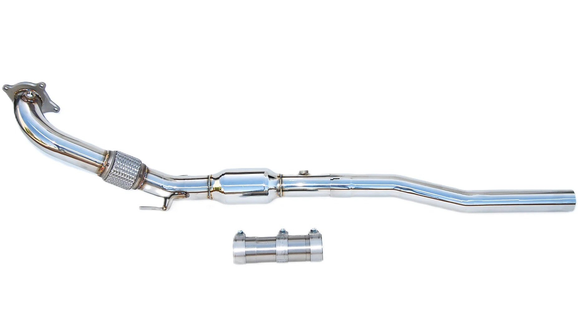 Image of Invidia Downpipe Met High Flow Katalysator 76mm Roestvrij Staal Volkswagen Golf