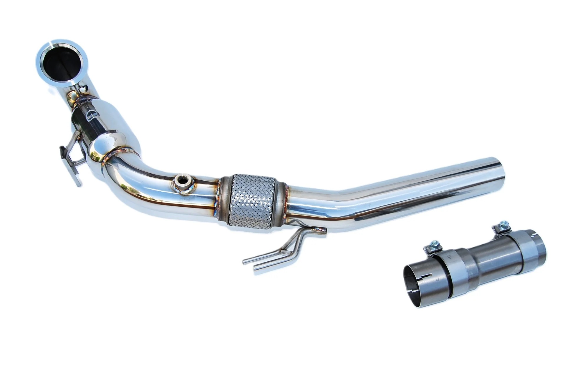 Image of Invidia Downpipe Met High Flow Katalysator 76mm Roestvrij Staal Volkswagen Golf