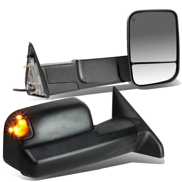 Image of SK-Import Trekspiegels Elektrisch verwarmd met knipperlicht Zwart Dodge Ram