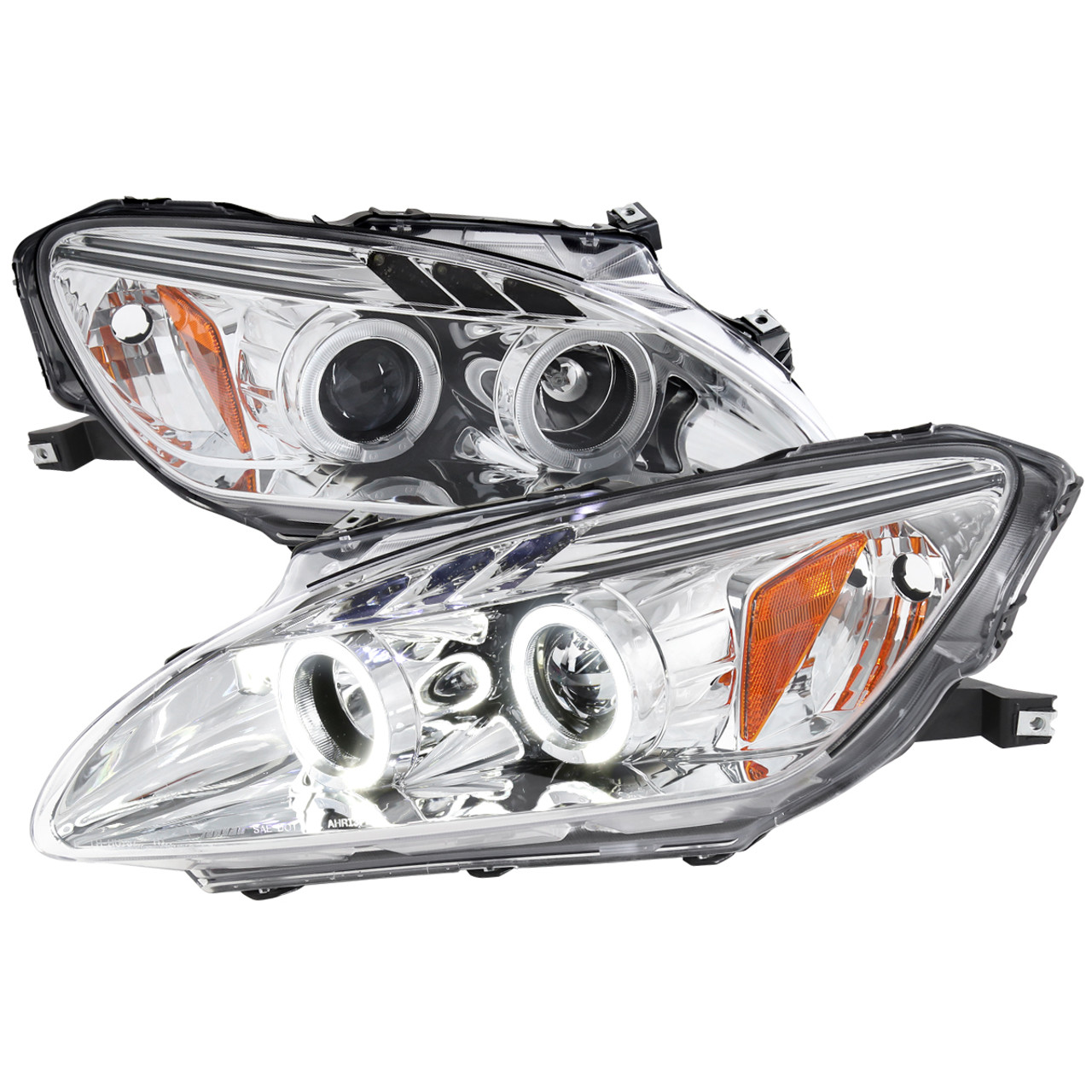 Image of SK-Import Koplampen Dubbele Halo Chrome Housing Honda S2000 Facelift