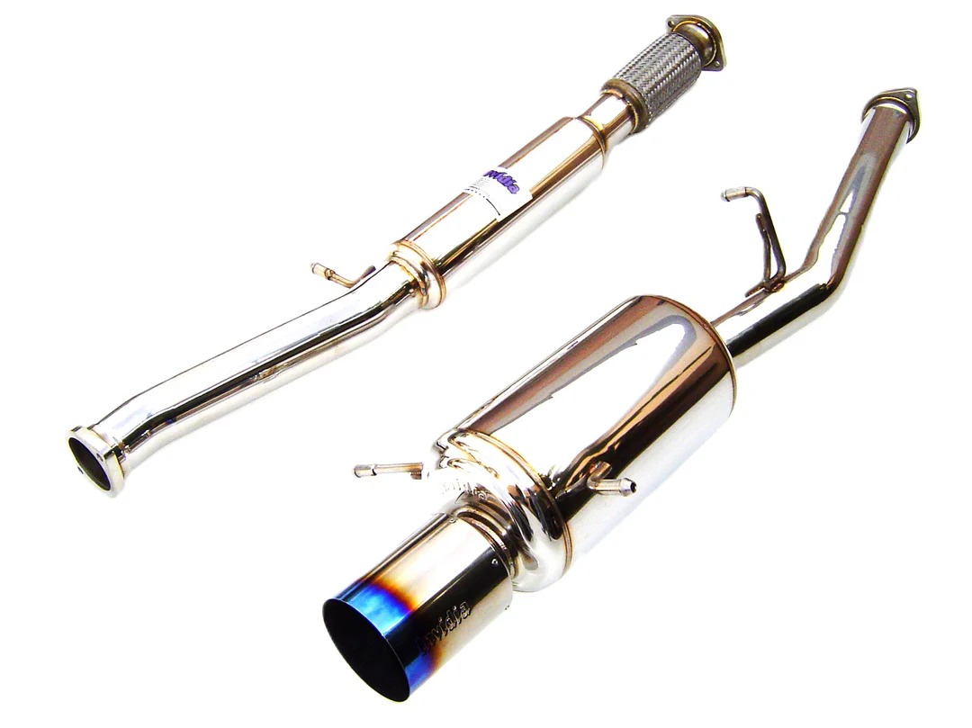 Image of Invidia Cat-back Uitlaatsysteem G200 Titanium Enkelwandig Uitlaat Tip Cover 76mm Roestvrij Staal Subaru Impreza